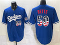 Los Angeles Dodgers #50 Mookie Betts Royal JEROMEN 250 Fourth of July Stitched Jersey