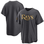 Tampa Bay Rays Blank Charcoal JEROMEN 2022 All-Star Cool Base Stitched Jersey
