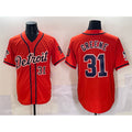 Detroit Tigers #31 Riley Greene Orange JEROMEN With Patch Vapor Premier Limited Stitched Jersey
