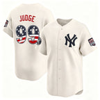 New York Yankees #99 Aaron Judge Cream JEROMEN USA 250 Fourth of July Limited Stitched Jersey
