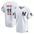 New York Yankees #11 Anthony Volpe White JEROMEN USA 250 Fourth of July Limited Stitched Jersey