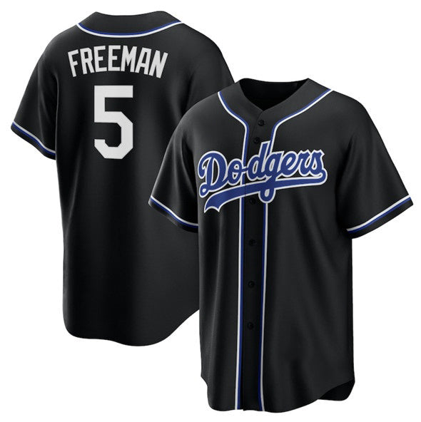 Los Angeles Dodgers #5 Freddie Freeman Black JEROMEN Lights Out Limited Stitched Jersey