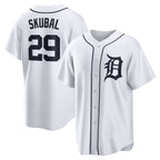 Detroit Tigers #29 Tarik Skubal JEROMEN White Home Replica Jersey