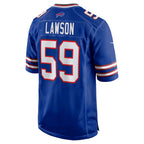 B.Bills #59 Shaq Lawson Royal JEROMEN Team Game Jersey