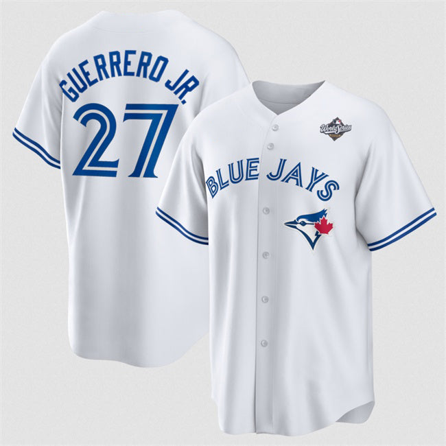 Toronto Blue Jays #27 Vladimir Guerrero Jr. White JEROMEN 2025 World Series Home Cool Base Stitched Jersey