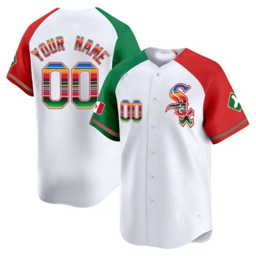 Custom Chicago White Sox Mexico Vapor Premier Limited Jersey V2- White JEROMEN