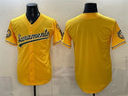 Oakland Athletics Blank 2026 Yellow JEROMEN Alternate Sacramento Celebrating 125 Years Vapor Limited Stitched Jersey