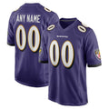 Custom B.Ravens Purple JEROMEN Game Jersey
