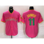 San Diego Padres #11 Yu Darvish Pink JEROMEN Cool Base Stitched Jersey