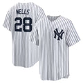 New York Yankees #28 Austin Wells White JEROMEN Home Replica Jersey