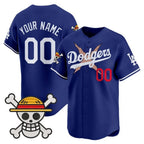 Custom Los Angeles Dodgers x One Piece Royal JEROMEN Vapor Premier Limited Jersey - Stitched