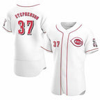 Cincinnati Reds #37 Tyler Stephenson White JEROMEN Stitched Flex Base Jersey