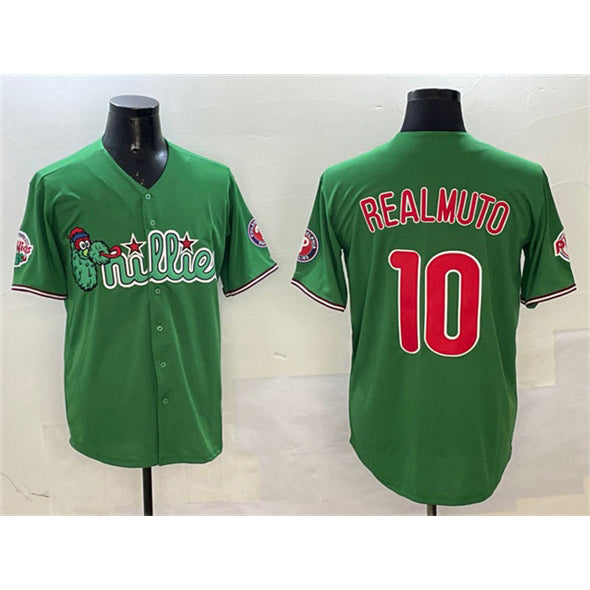 Philadelphia Phillies #10 J.T. Realmuto Green JEROMEN Phanatic Limited Stitched Jersey