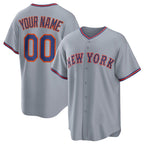 Custom New York Mets Active Player Gray JEROMEN 2025 Limited Stitched Jersey