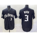 New York Yankees #3 Babe Ruth Black JEROMEN 'Gothic Legacy Edition' Vapor Premier Limited Stitched Jersey