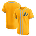 Oakland Athletics Gold JEROMEN Alternate 2 Elite Jersey