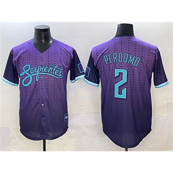 Arizona Diamondbacks #2 Geraldo Perdomo Purple JEROMEN 2025 City Connect Limited Stitched Jersey