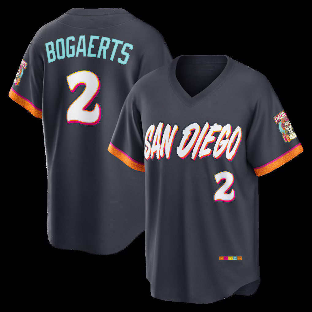 San Diego Padres #2 Xander Bogaerts Obsidian JEROMEN 2026 City Connect Stadium Jersey