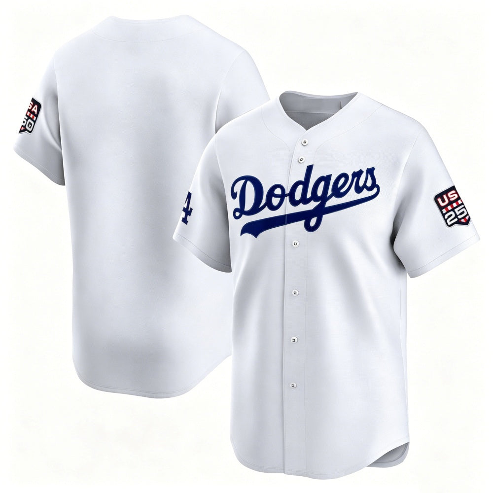 Los Angeles Dodgers White JEROMEN USA 250 Limited Stitched Jersey