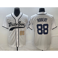 Chicago White Sox #88 Luis Robert Number White JEROMEN Cool Base Stitched Jersey