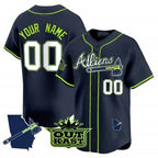 Custom Atlanta Braves Atliens Vapor Premier Limited Jersey V2 ¨C All Stitched-Navy JEROMEN