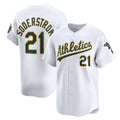 Oakland Athletics #21 Tyler Soderstrom White JEROMEN Home Limited Player Jersey
