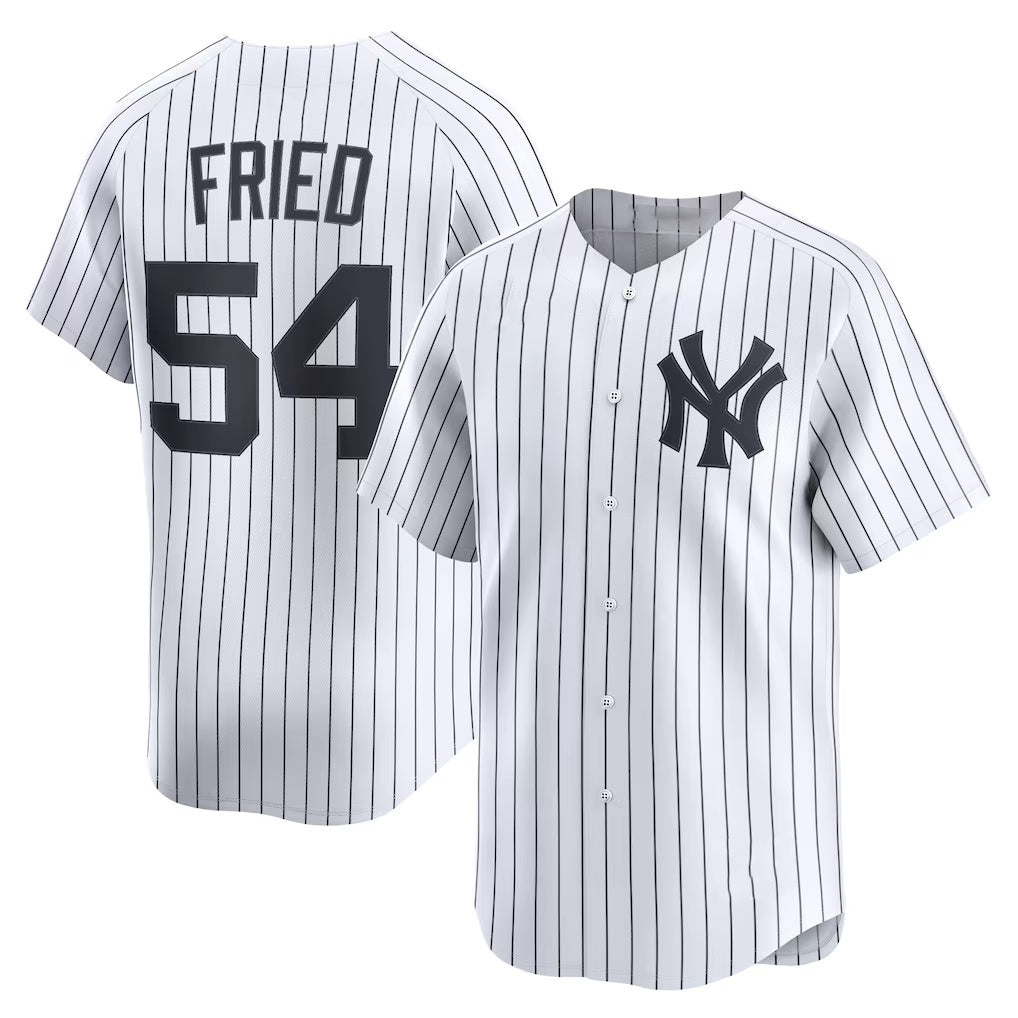 New York Yankees #54 Max Fried White JEROMEN Home Limited Player Jersey 2