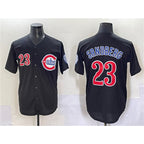 Chicago Cubs #23 Ryne Sandberg Black JEROMEN Limited Stitched Jersey