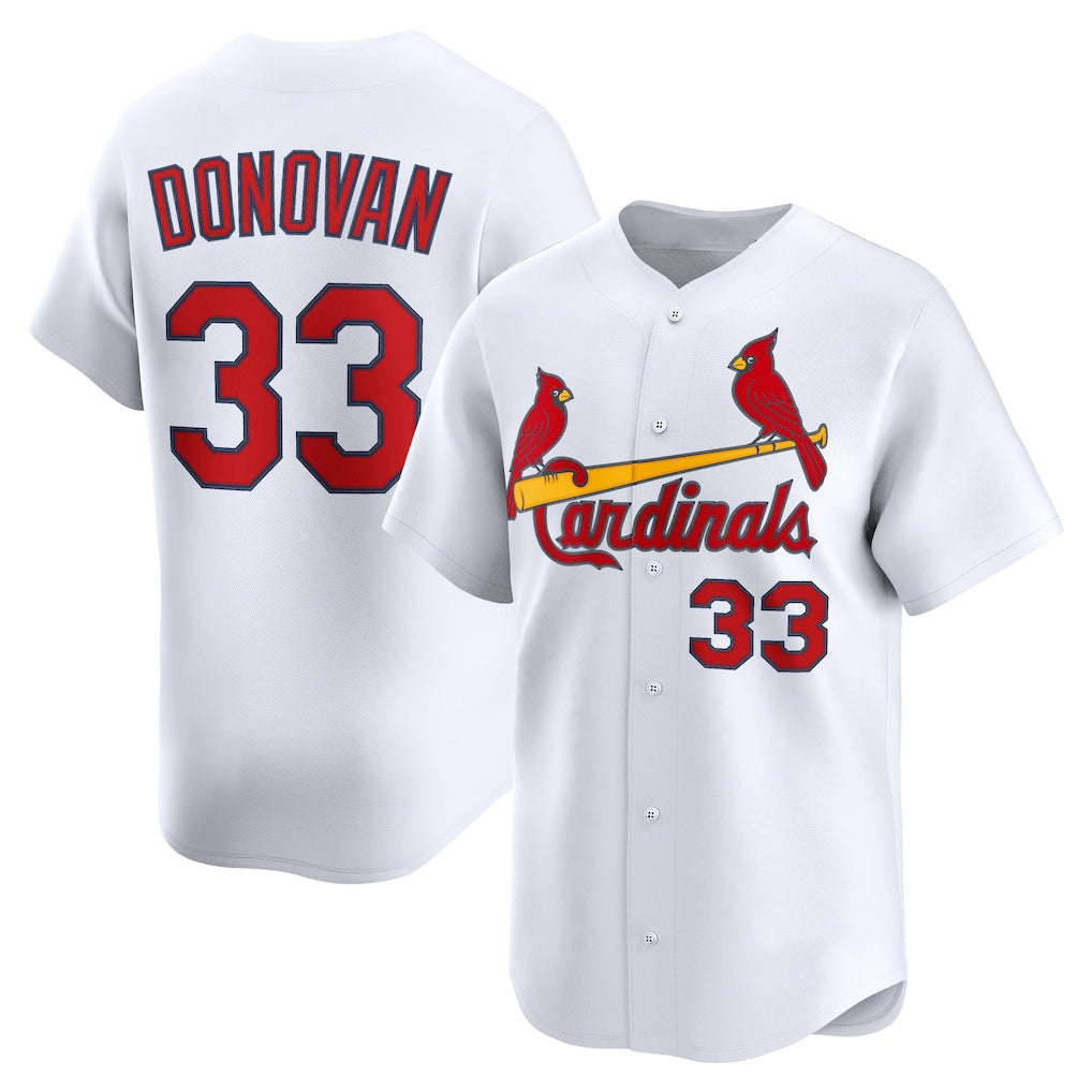 St. Louis Cardinals #33 Brendan Donovan White JEROMEN Home Limited Player Jersey