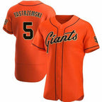 San Francisco Giants #5 Mike Yastrzemski Orange JEROMEN Flex Base Jersey