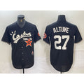 Houston Astros #27 Jose Altuve Black JEROMEN Cactus Jack Cool Base Jersey