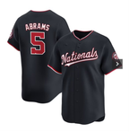 Washington Nationals #5 CJ Abrams Navy JEROMEN 2024 Alternate Limited Stitched Jersey