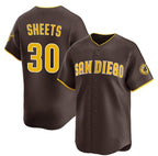 San Diego Padres #30 Gavin Sheets Brown JEROMEN 2026 Road Limited Stitched Jersey