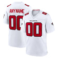 Custom A.Falcons White JEROMEN Game Jersey 2