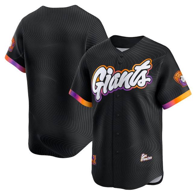 San Francisco Giants Blank Anthracite JEROMEN 2025 City Connect Limited Stitched Jersey