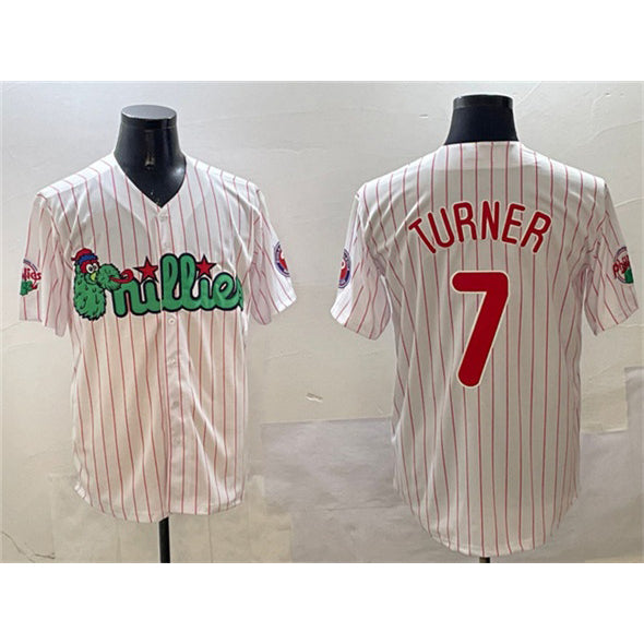 Philadelphia Phillies #7 Trea Turner White JEROMEN Phanatic Cool Base Stitched Jersey