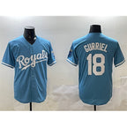 Kansas City Royals #18 Yuli Gurriel Blue JEROMEN Cool Base Stitched Jersey