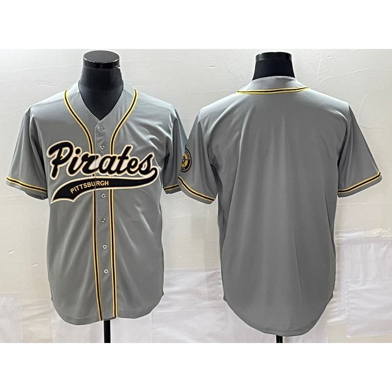 Pittsburgh Pirates Blank Grey JEROMEN Cool Base Stitched Jersey