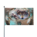 Keyword2 Wolf's Dream Of Peace Flag - Main Image