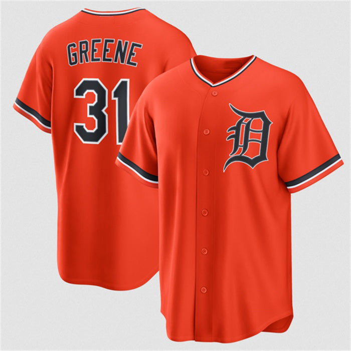 Detroit Tigers #31 Riley Greene Orange JEROMEN Alternate Stitched Jersey