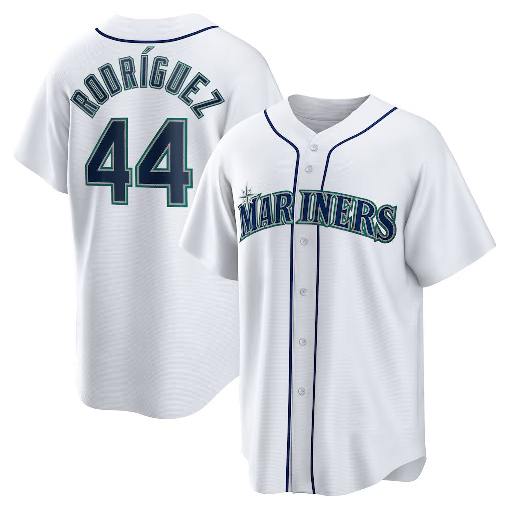 Seattle Mariners #44 Julio Rodriguez White JEROMEN Home Replica Player Jersey