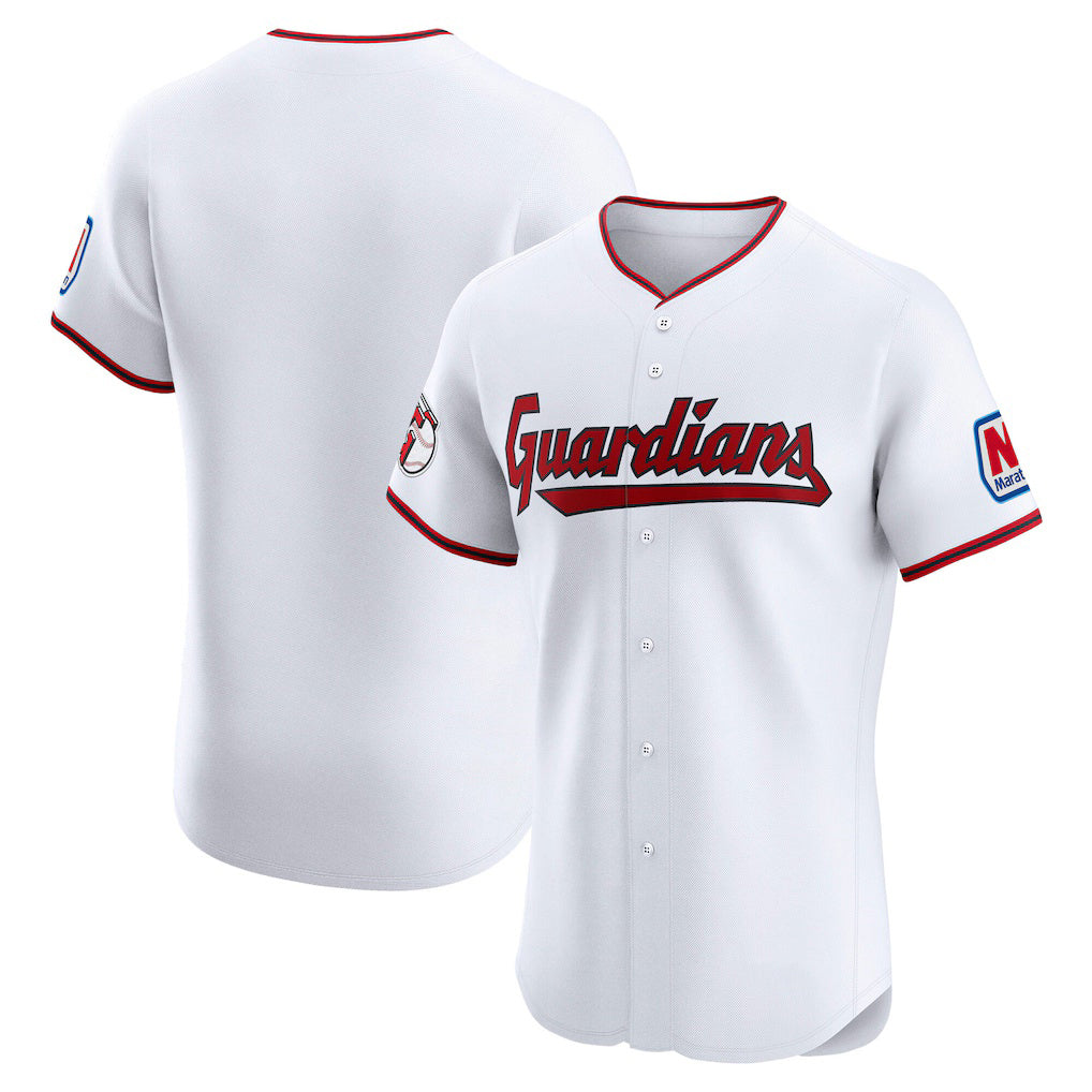 Cleveland Guardians White JEROMEN Home Elite Jersey 2