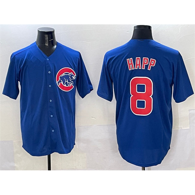 Chicago Cubs #8 Ian Happ Royal JEROMEN Cool Base Stitched Jersey