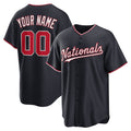 Custom Washington Nationals Navy JEROMEN Alternate Replica Jersey