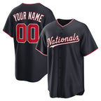 Custom Washington Nationals Navy JEROMEN Alternate Replica Jersey