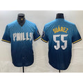 Philadelphia Phillies #55 Ranger Suarez Blue JEROMEN 2024 City Cool Base Jersey
