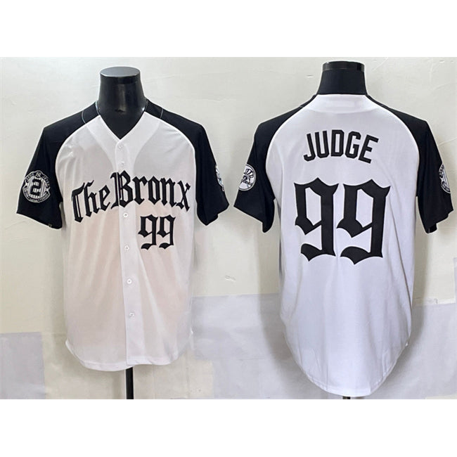 New York Yankees #99 Aaron Judge White Black JEROMEN 'Gothic Legacy Edition' Vapor Premier Limited Stitched Jersey