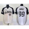 New York Yankees #99 Aaron Judge White Black JEROMEN 'Gothic Legacy Edition' Vapor Premier Limited Stitched Jersey