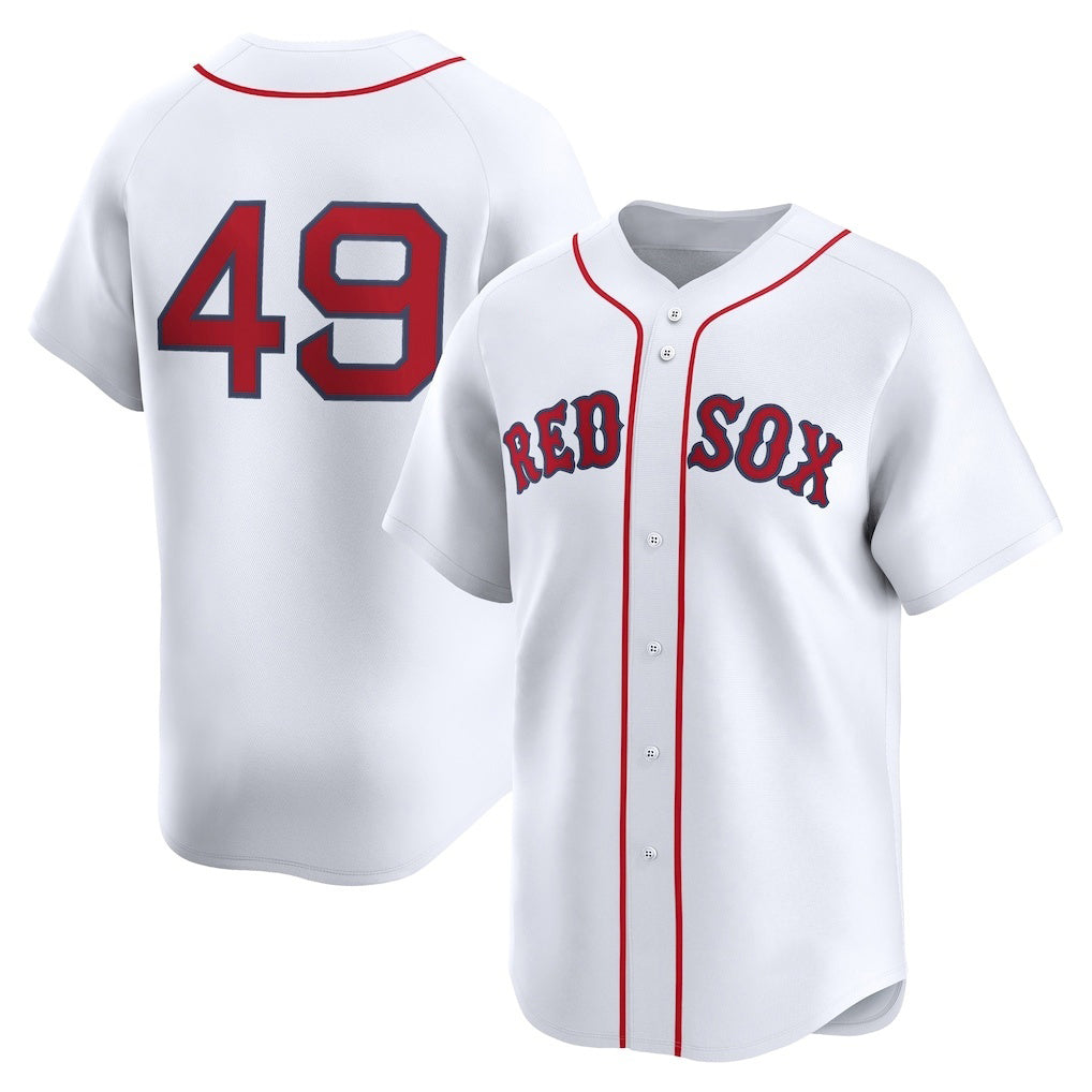 Boston Red Sox #49 Tim Wakefield White JEROMEN Home Limited Player Jersey