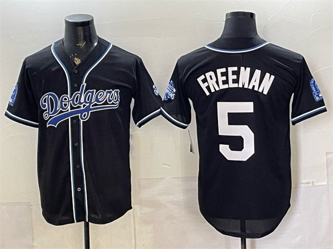 Los Angeles Dodgers #5 Freddie Freeman B2B Champs 2026 Black JEROMEN Out Style Vapor Limited Stitched Jersey
